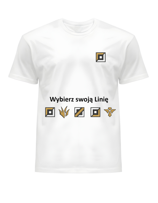 Koszulka z haftem Linii TOP, Jungle, MID, ADC, Support League of Legends - gruba koszulka (różne kolory) | Unisex