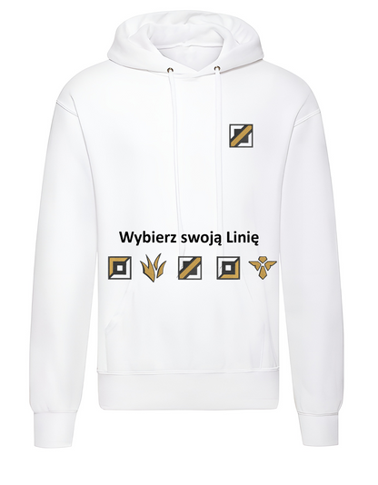 Bluza z haftem Linii TOP, Jungle, MID, ADC, Support League of Legends - ciepła bluza z kapturem (różne kolory) | Unisex